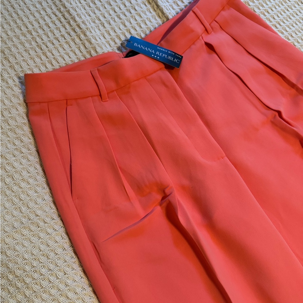 Banana Republic Vibrant Coral Trousers